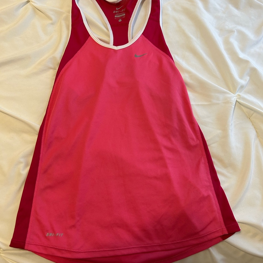 Nike Women's Vibrant Pink Dri-FIT Tank Top